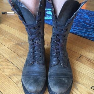 Dr. Martens broken in mid calf boot